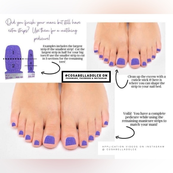 Color Street - Glamsterdam - soft lavender sparkle nail strip set - Picture 12 of 13